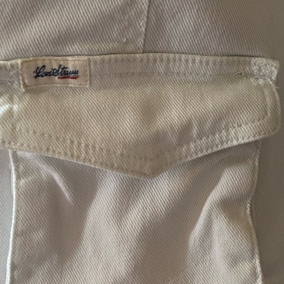 🇨🇦🇨🇦🇨🇦Levi’s  White Denim Blazer Jacket size M 🇨🇦🇨🇦🇨🇦 - Picture 3 of 10
